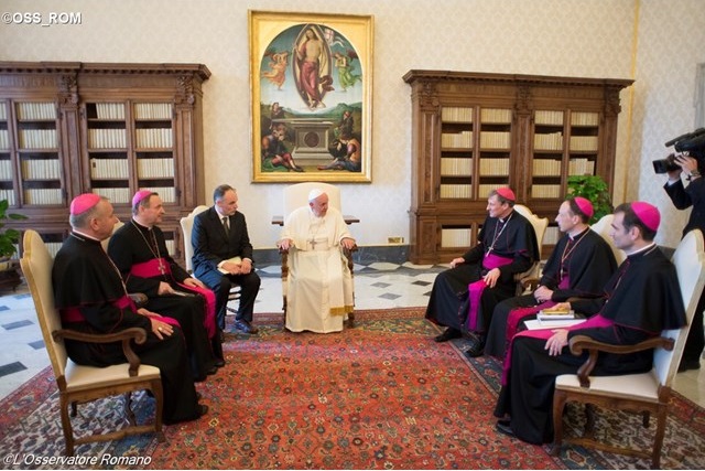 Đức Thánh Cha tiếp kiến các Giám Mục Estoni và Lettoni-PopeFrancis-EstoniLettoni