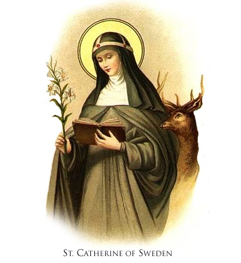 St_CatherineSweden-Thánh nữ Brigitte Thụy Điển, quan thầy Âu Châu